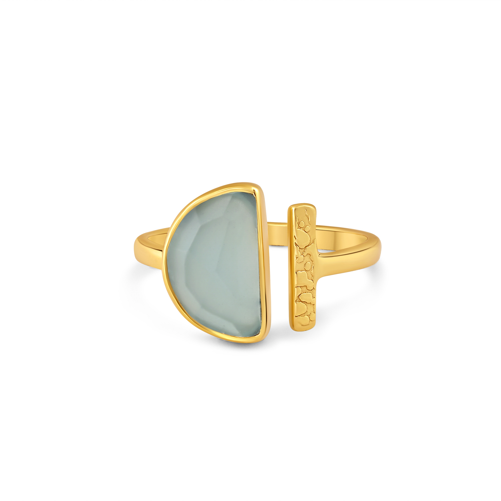 The Aqua Luna Ring