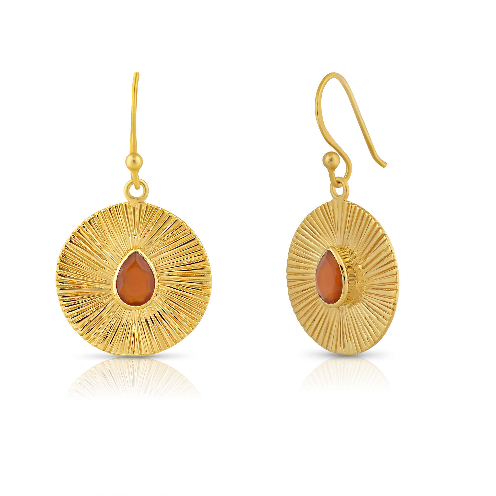 The Amber Solstice Drop Earrings