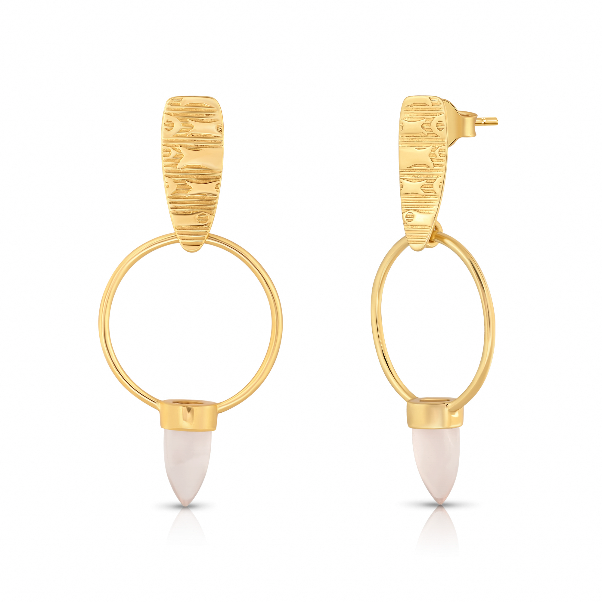 The Blush Serenity Drop Earrings