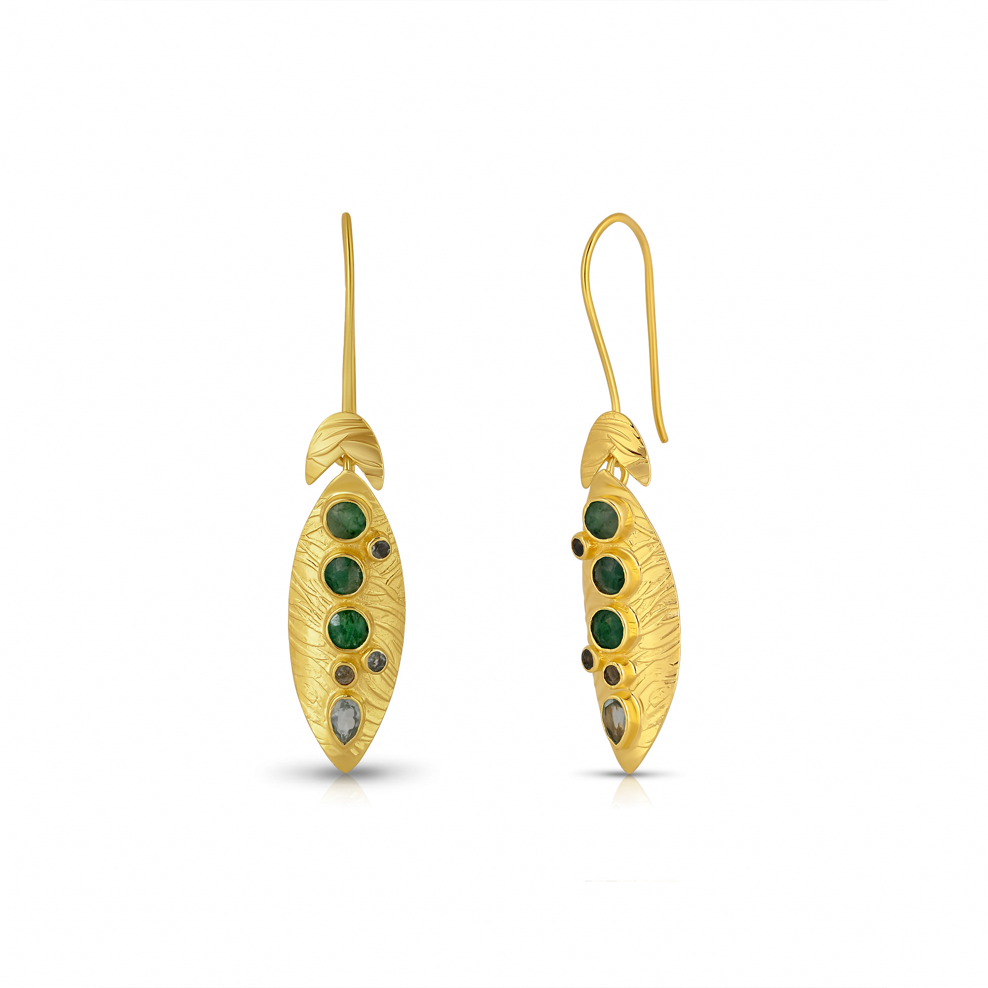 Moss Light Drop Earrings