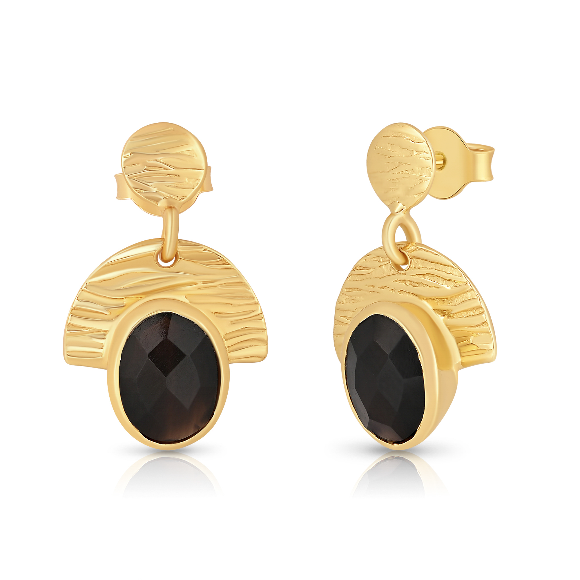 The Golden Eclipse Drop Earrings
