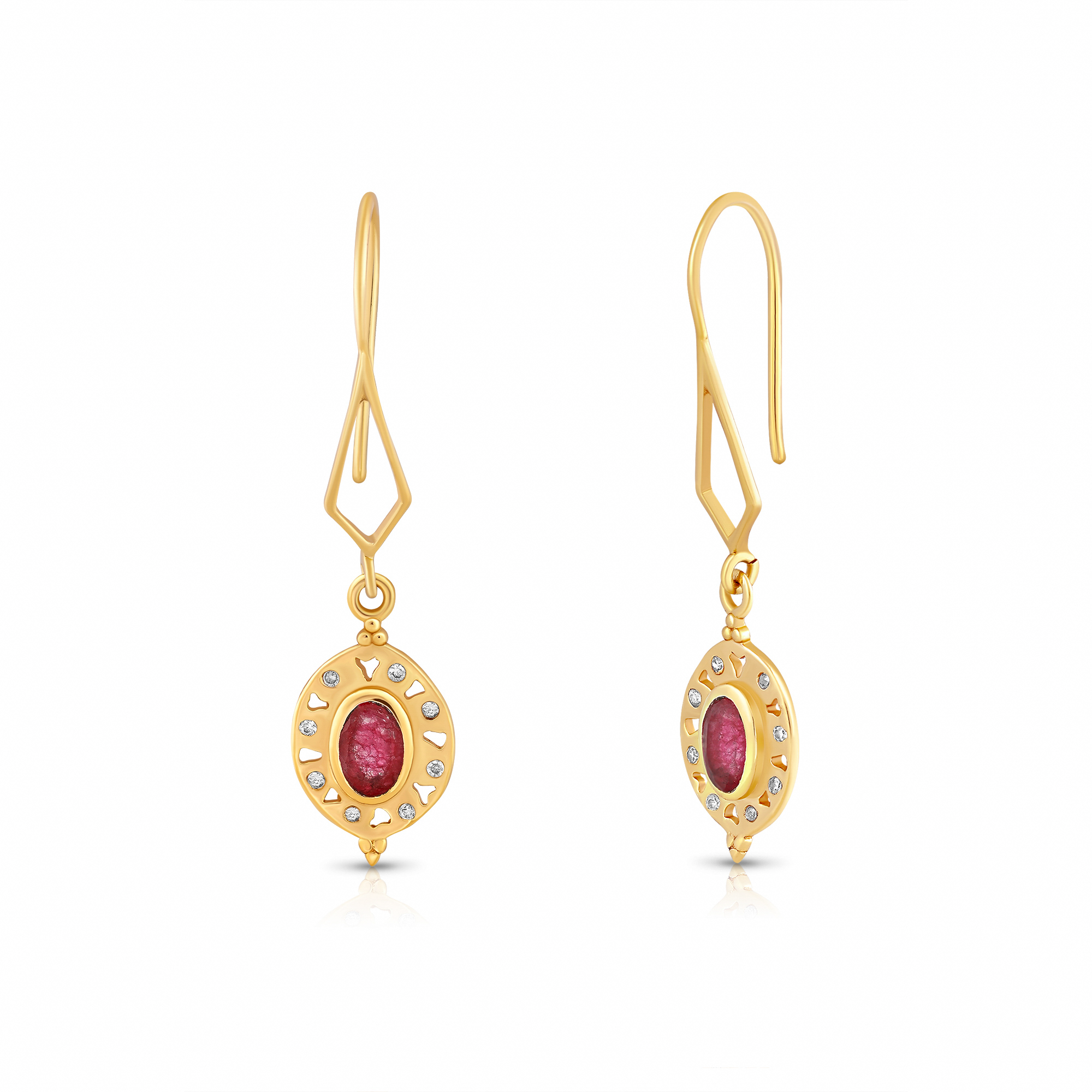 The Scarlet Sheen Drop Earrings