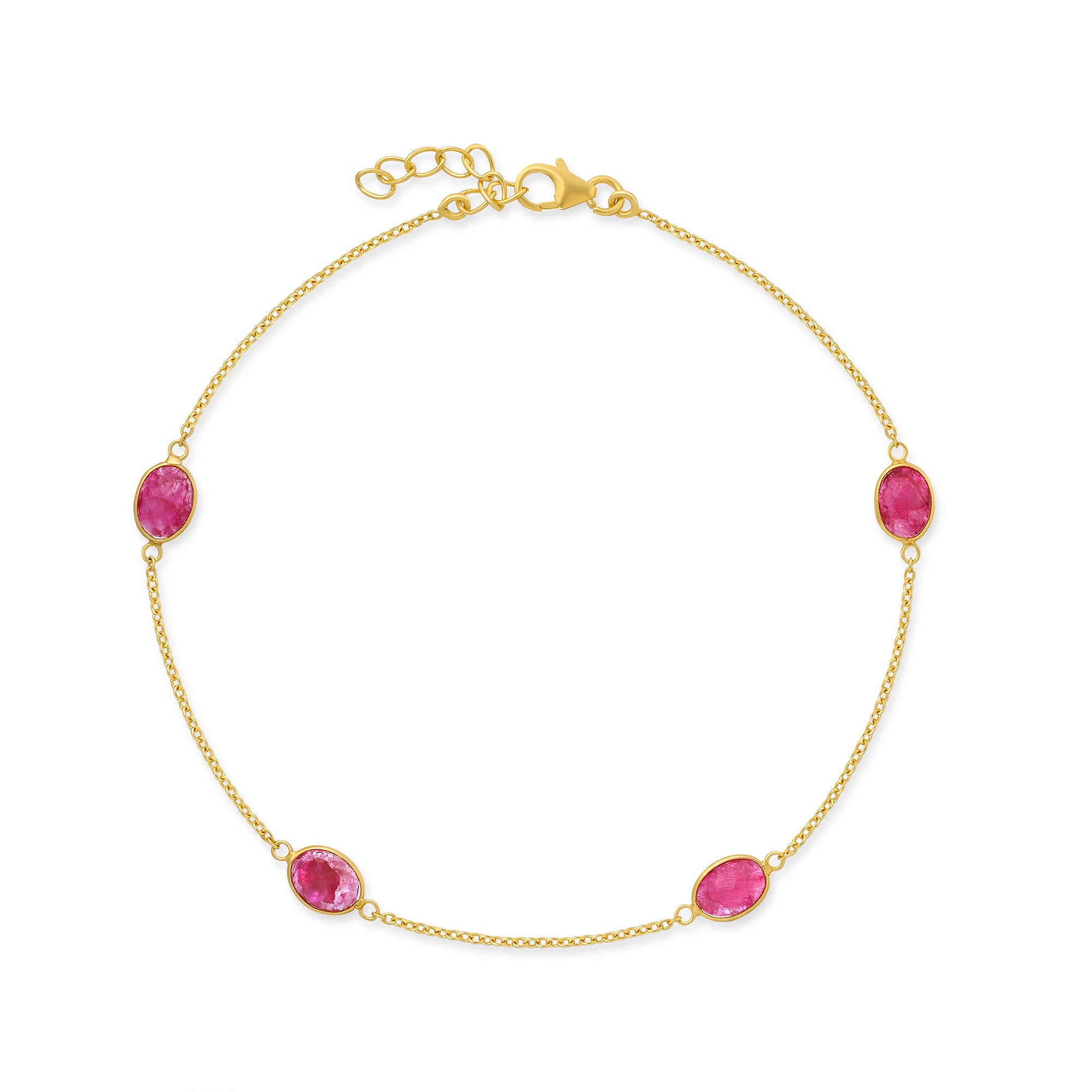 The Carmine Anklet