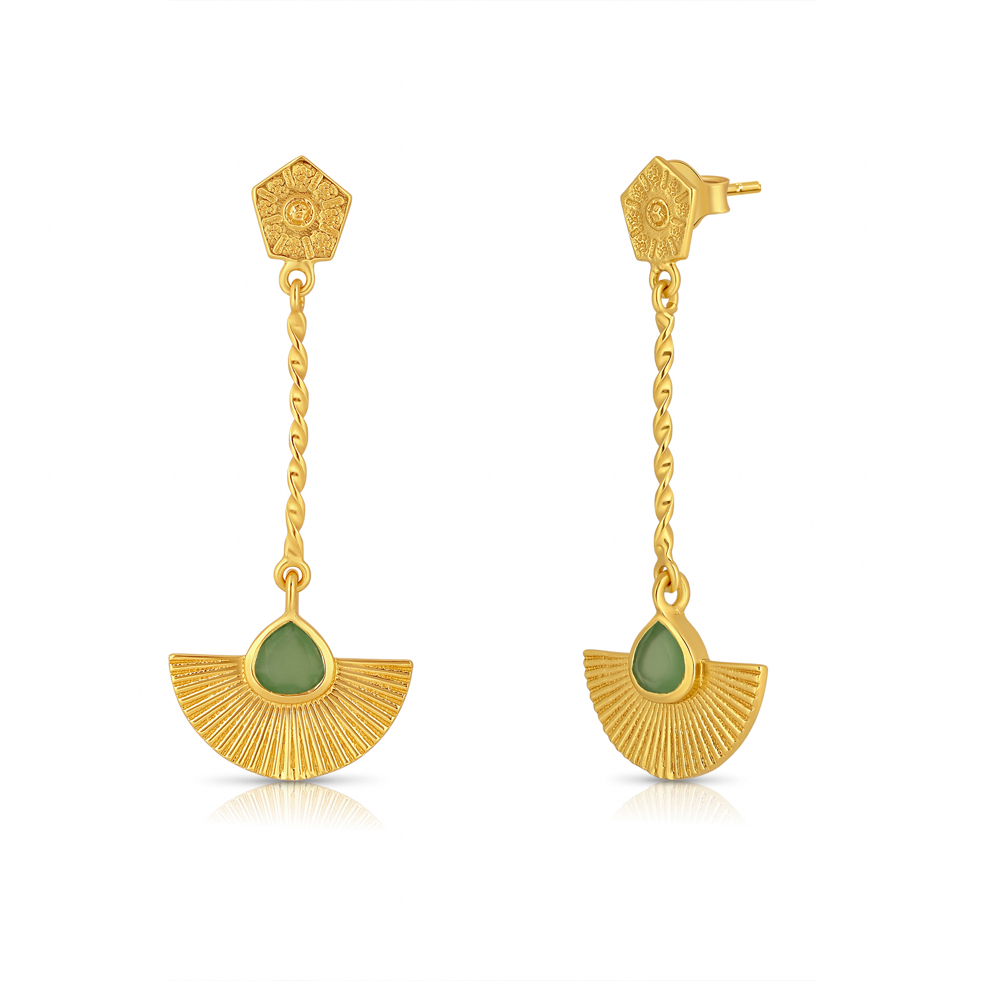 The Radiant Arc Drop Earrings