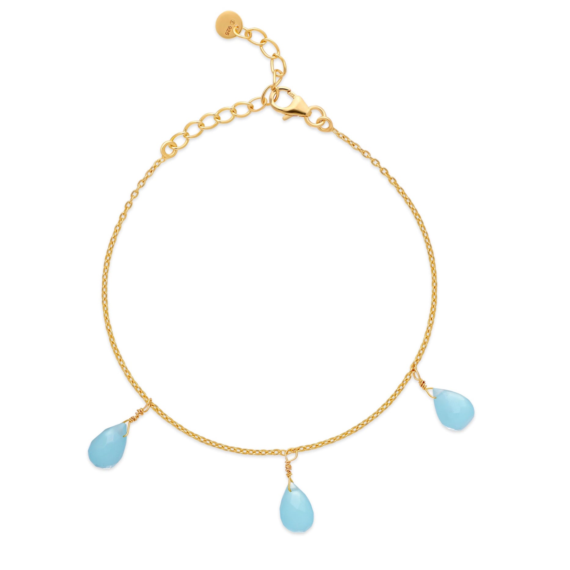 The Aqua Drop Charm Bracelet