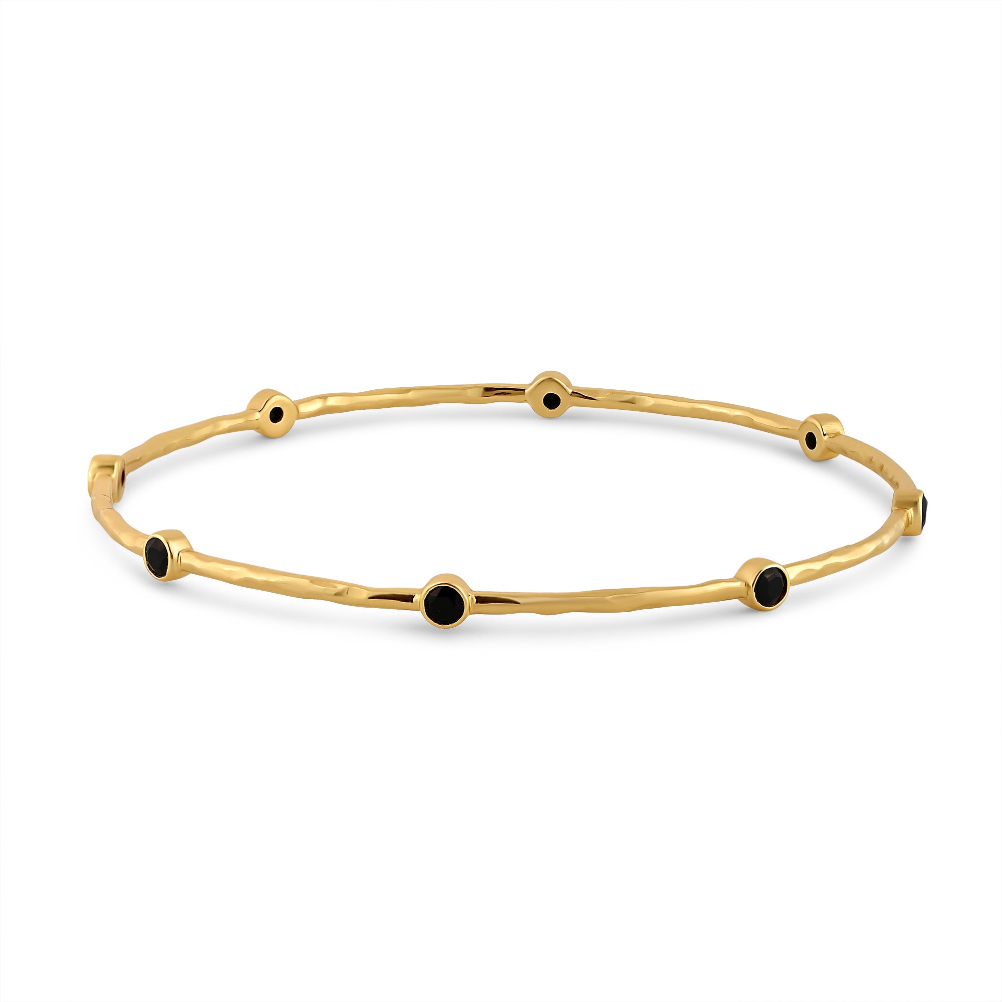 The Black Beaded Bangle