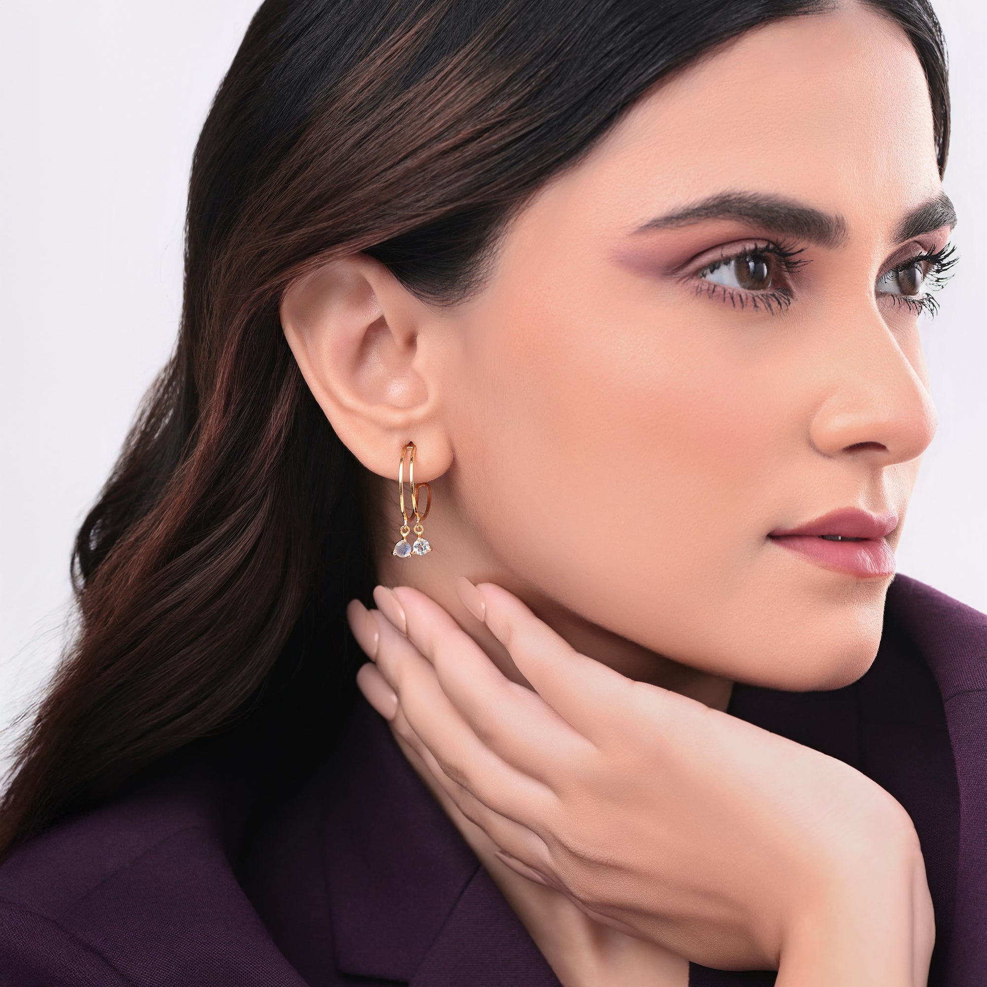 The Ocean Mirage Hoops Earrings