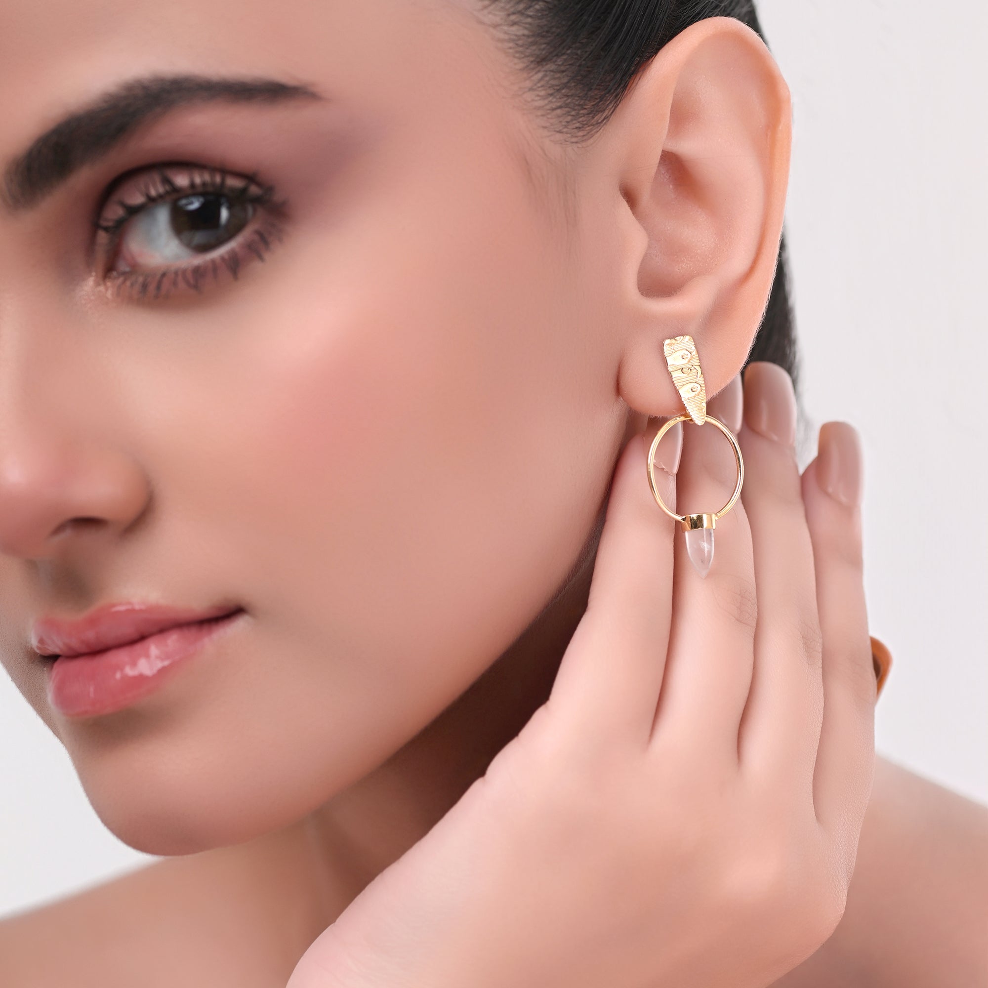 The Blush Serenity Drop Earrings