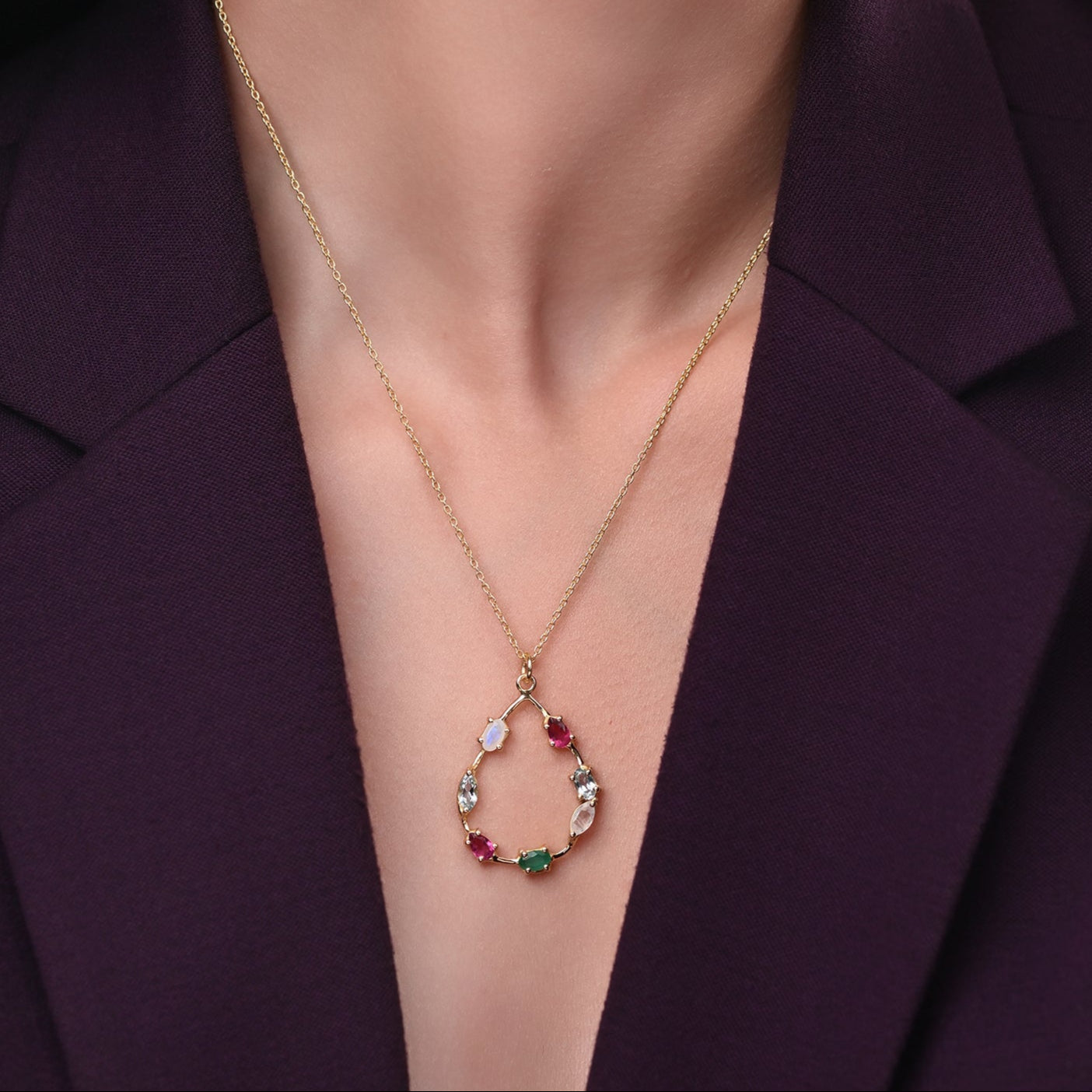 The Rainbow Dew Pendant