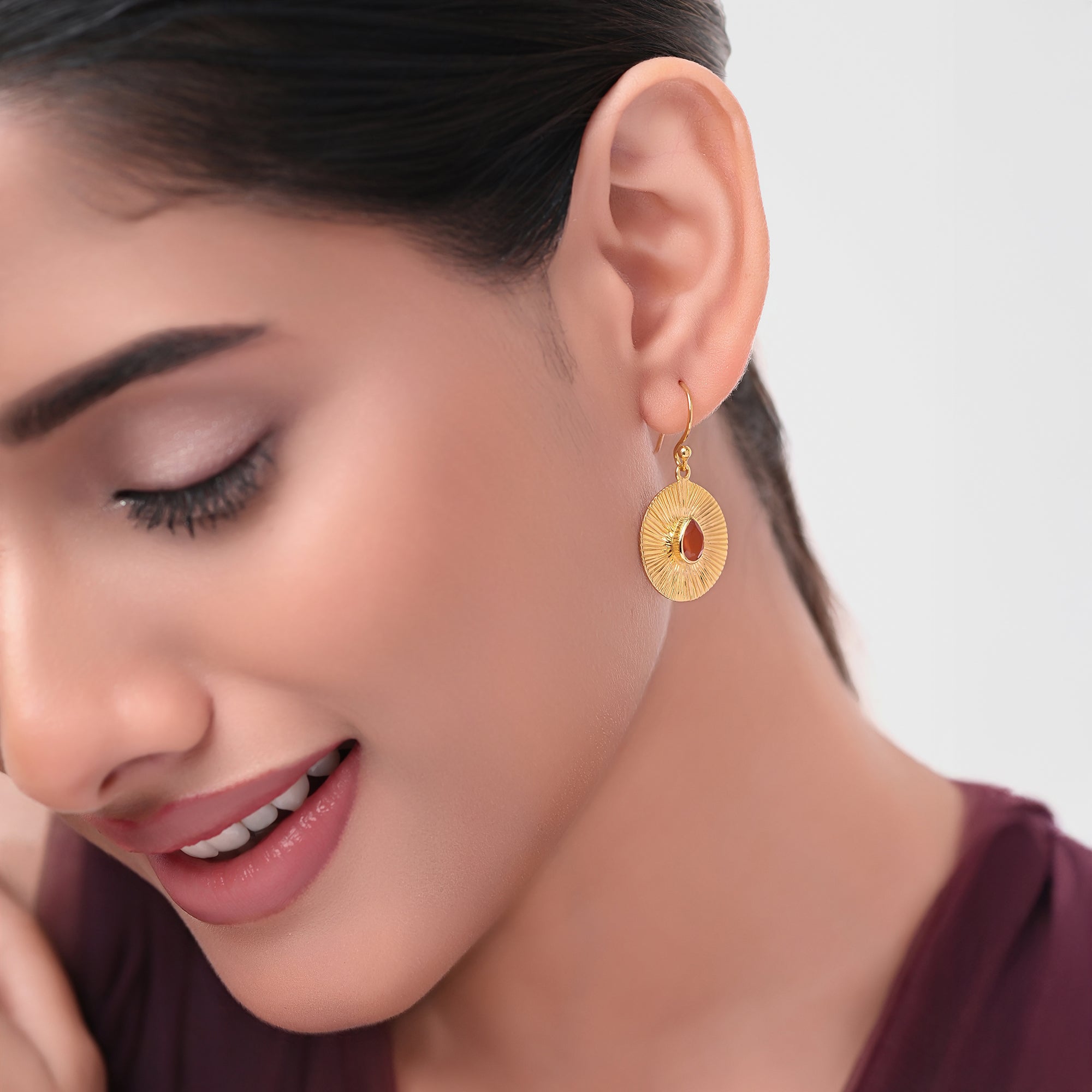 The Amber Solstice Drop Earrings