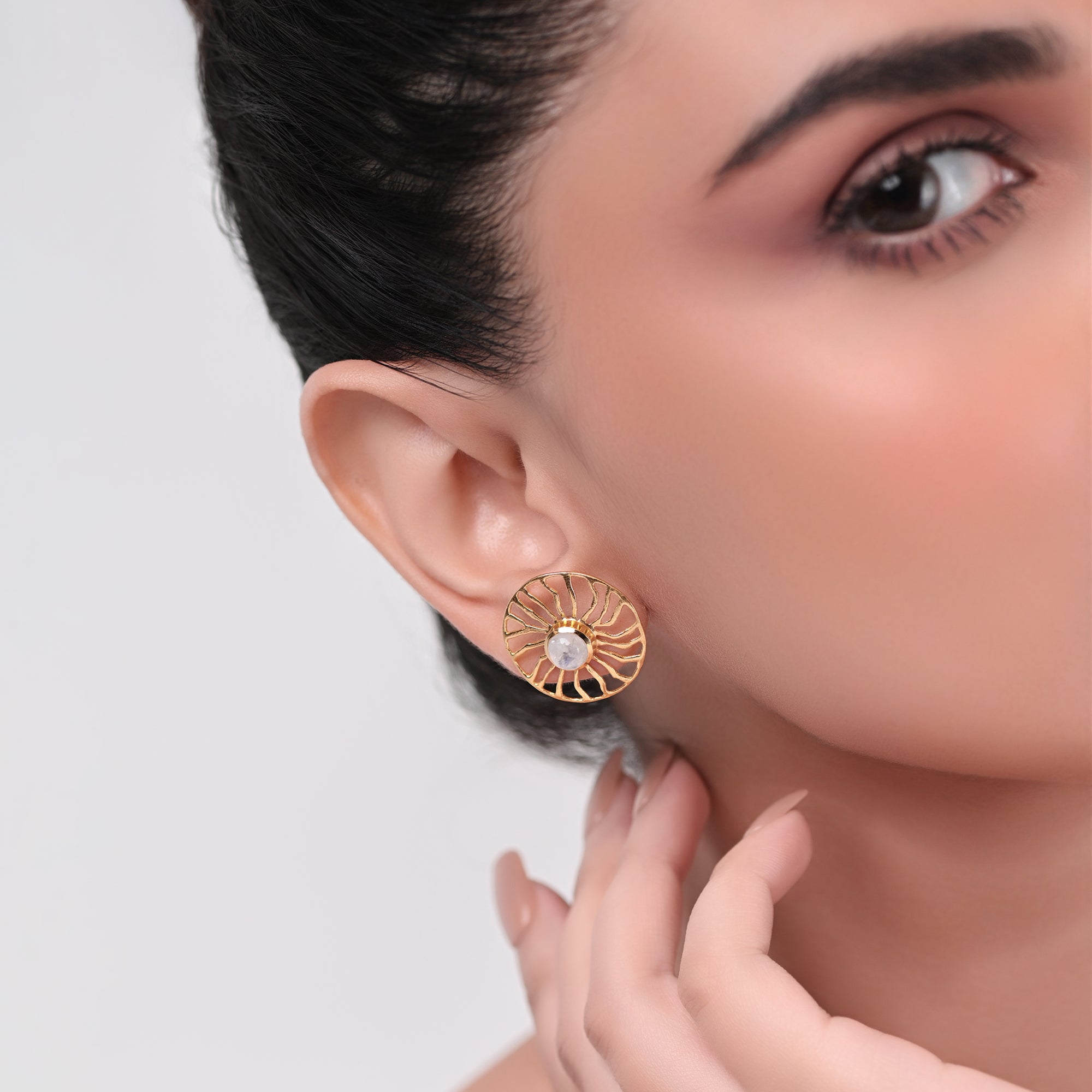 The Solar Prism Stud Earrings
