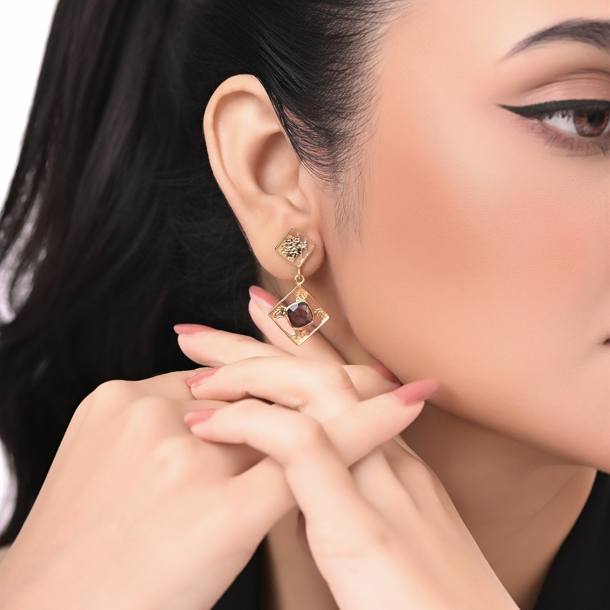 The Mahogany Mirage Drop Earrings