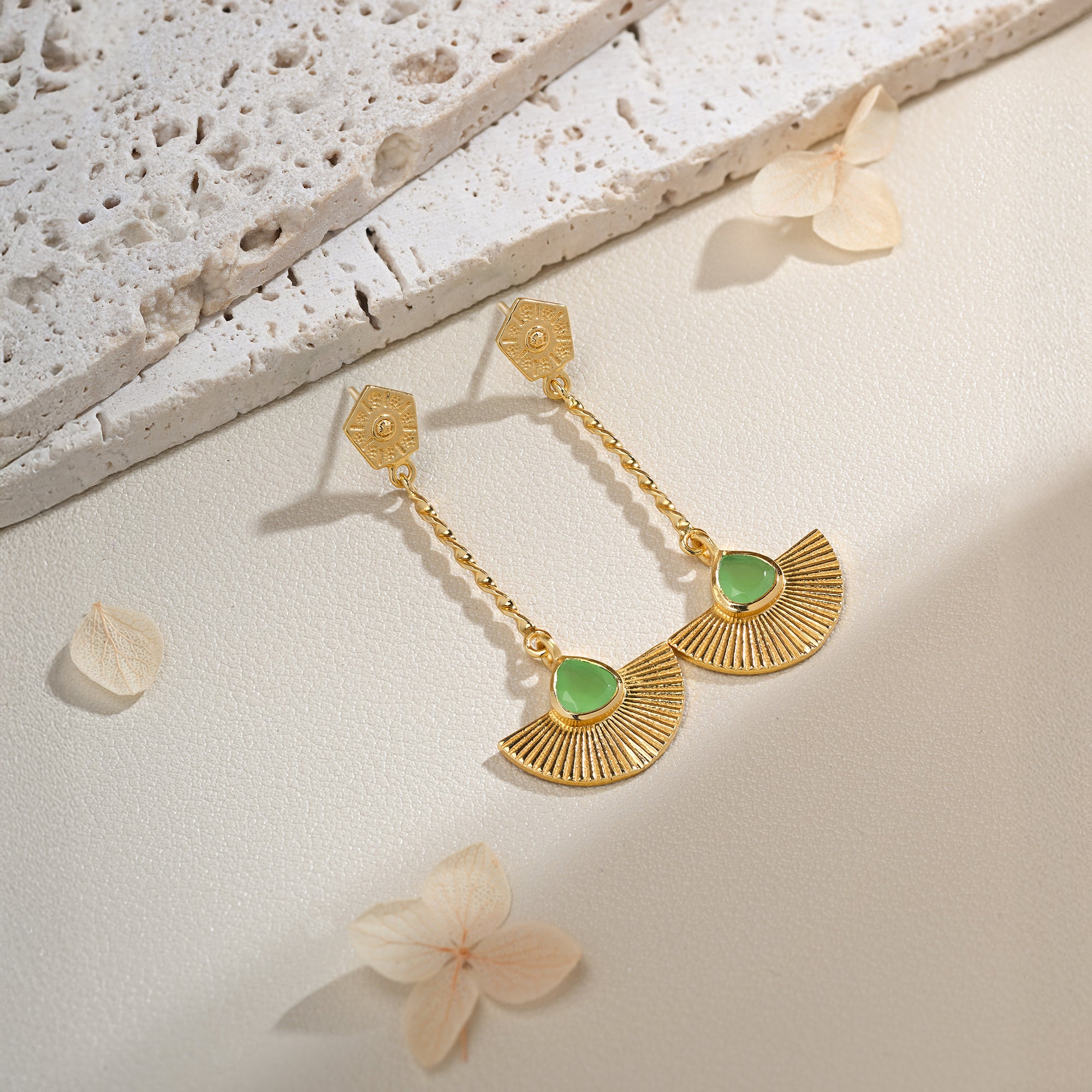 The Radiant Arc Drop Earrings