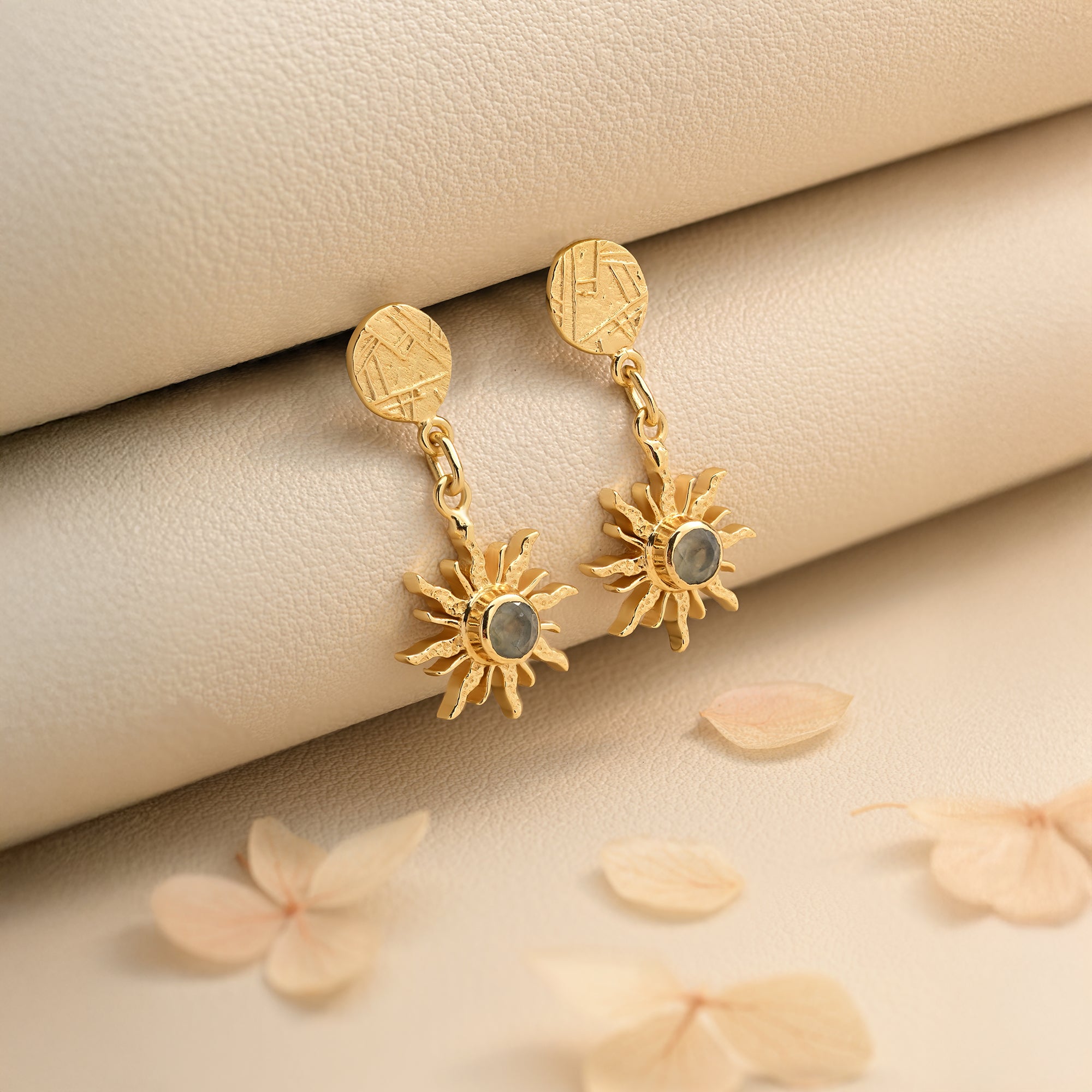 The Sunflower Glow Drop Earrings