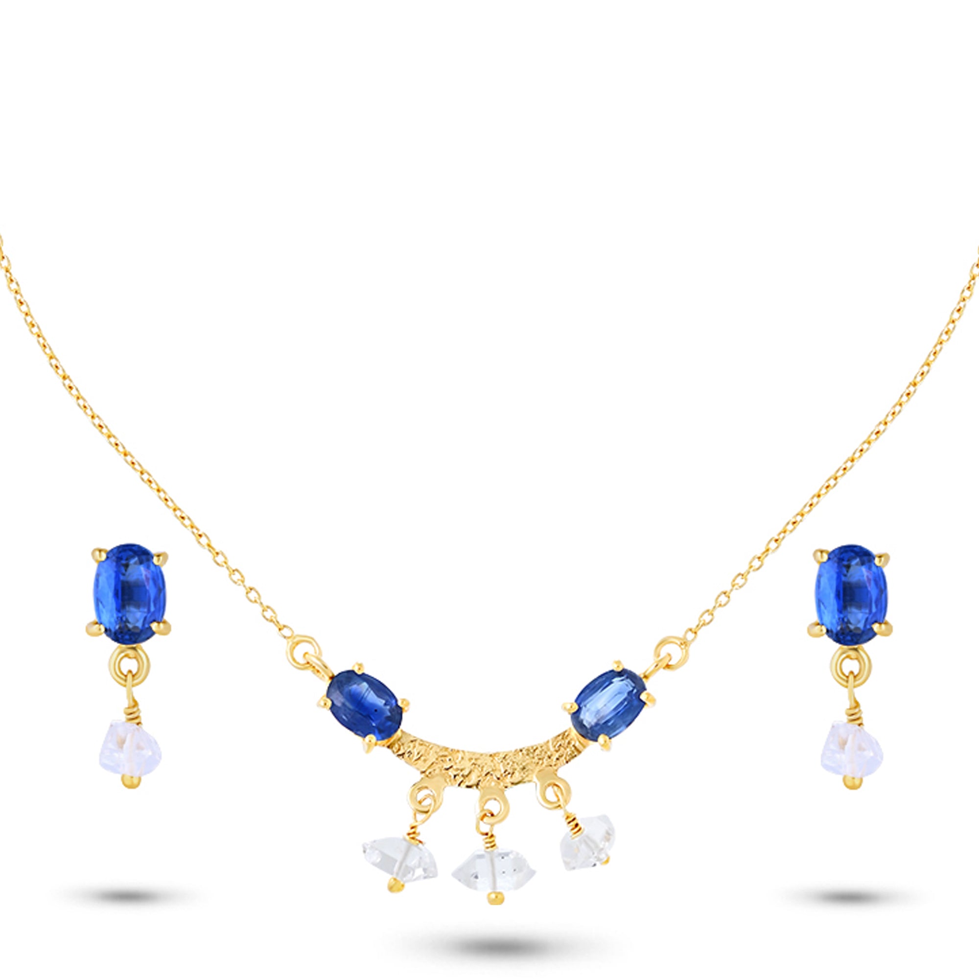 The Blue Mirage Pendant Set